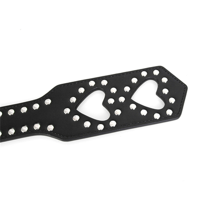 Sm Couple Toy Bondage Heart Hollow Leather Rivets Bater a Rainha Esmurrar Esmurrar Pairar