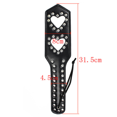Sm Couple Toy Bondage Heart Hollow Leather Rivets Bater a Rainha Esmurrar Esmurrar Pairar