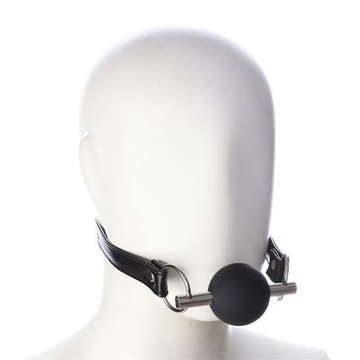 Adultos SM Bondage Gear Boca Bole Gag Com PU Leather Strap Fetiche Jogos de retenção de casal