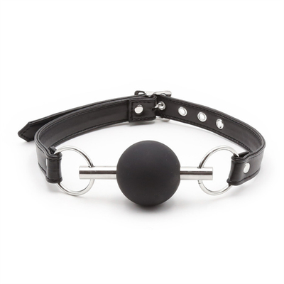 Adultos SM Bondage Gear Boca Bole Gag Com PU Leather Strap Fetiche Jogos de retenção de casal