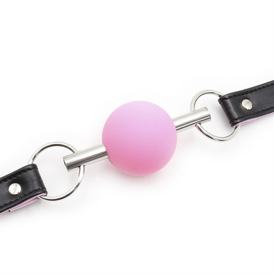 Adultos SM Bondage Gear Boca Bole Gag Com PU Leather Strap Fetiche Jogos de retenção de casal