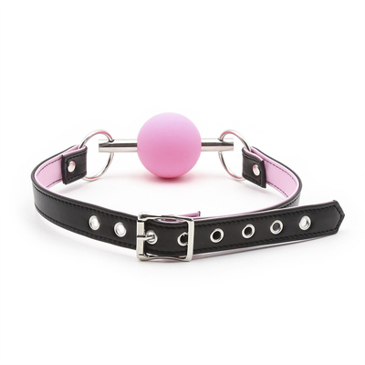 Adultos SM Bondage Gear Boca Bole Gag Com PU Leather Strap Fetiche Jogos de retenção de casal