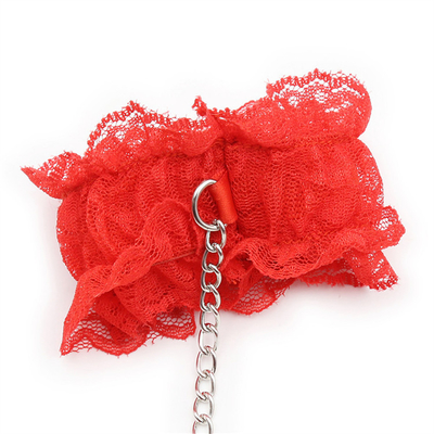 6 Pcs Libertação Treinamento SM Produtos renda algemas tornozelha calcinha mamilo autocolante jogos sexuais escravidão feminina restrições Bsdm