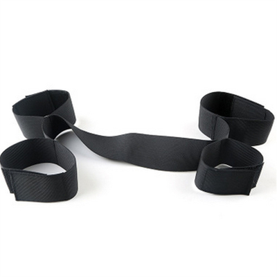 BDSM Faixa de tornozelo de mão ajustável Bondage Restraints Nylon Webbing Feet Strap