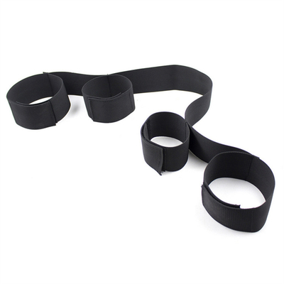 BDSM Faixa de tornozelo de mão ajustável Bondage Restraints Nylon Webbing Feet Strap