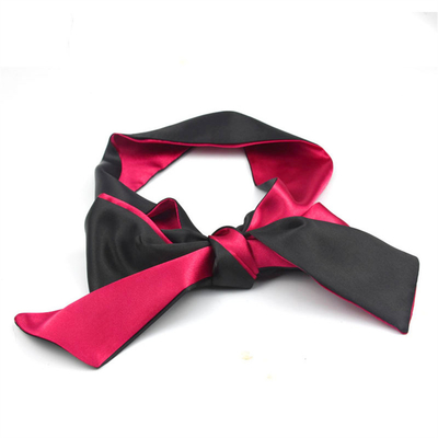 BDSM Bondage Restraint Sex Game Super Ribbon Satin Eye Mask Adultas Mulheres Cegadas Ribbon Reversível Bondage