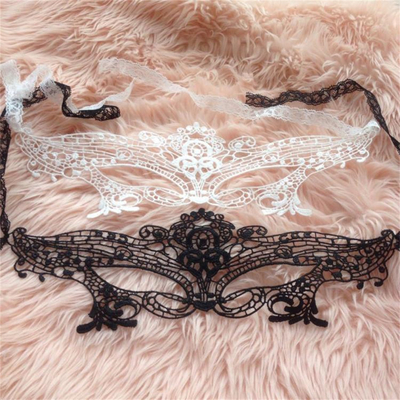 Máscara de Olho de renda oca Bar Night Show Prop Mascarada Bola Preta Máscara de renda sexy