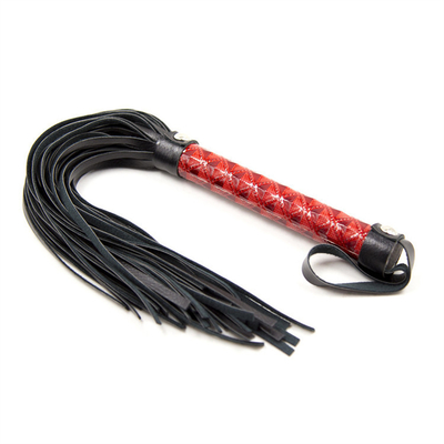 Flogger Bondage Rivet Leather Horse Whip Erotic Fetish Restrições Batendo Rainha Whip