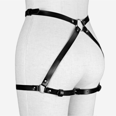 Sexy Punk Leather Garter cinturão ajustável cintura sexo corpo pernas arnês BDSM feminino