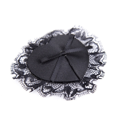 Patch de renda de couro Preto PU Sexy Nipple Cover Pastéis de peito Saúde Sexual Bowknot SM Nipple Cover