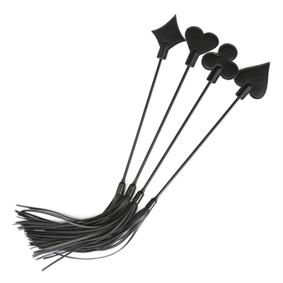 Bondage PU de couro Tickler Whip Paddle Flogger Adultos Sex Role Play Leather Whip