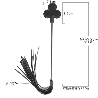 Bondage PU de couro Tickler Whip Paddle Flogger Adultos Sex Role Play Leather Whip