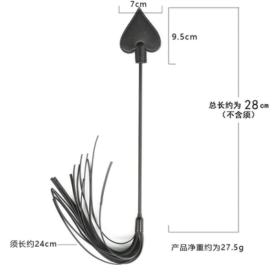 Bondage PU de couro Tickler Whip Paddle Flogger Adultos Sex Role Play Leather Whip