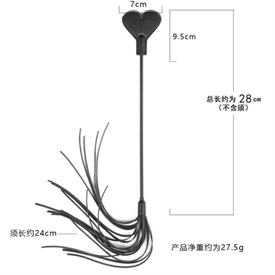 Bondage PU de couro Tickler Whip Paddle Flogger Adultos Sex Role Play Leather Whip