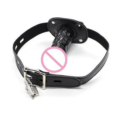 SM Adultos Erótica Dildo Mouth Plugs Longos Dildos Negros Para Sexo Boca Aberta Bondage Gag Produtos Adultos Alternativos Erótica M