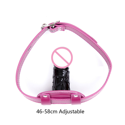 SM Adultos Erótica Dildo Mouth Plugs Longos Dildos Negros Para Sexo Boca Aberta Bondage Gag Produtos Adultos Alternativos Erótica M