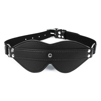 BDSM Máscara de Olho Bondage PU Couro SM Jogo Sexy Blindfold Para Homens