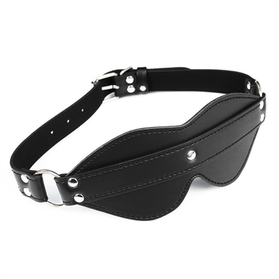 BDSM Máscara de Olho Bondage PU Couro SM Jogo Sexy Blindfold Para Homens
