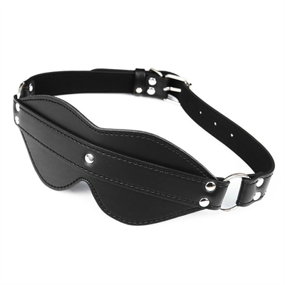 BDSM Máscara de Olho Bondage PU Couro SM Jogo Sexy Blindfold Para Homens