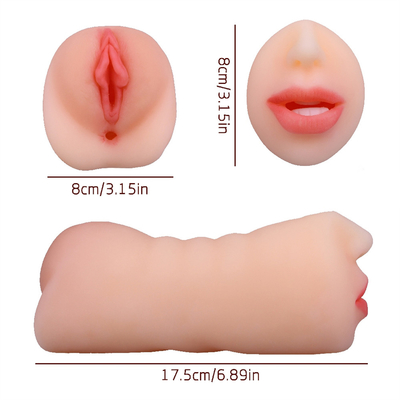 Produtos para Adultos Homem Furo Duplo Boca Língua Dentes Yin Sexo Dupla Cabeça Máquina Oral Sexo Avião Copo Masturbação Máquina