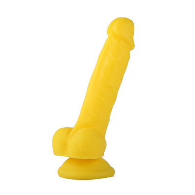 Dildo realista de tamanho enorme com vaso de sucção Pênis artificial para mulheres