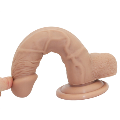Dildo realista de tamanho enorme com vaso de sucção Pênis artificial para mulheres