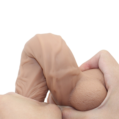 Dildo realista de tamanho enorme com vaso de sucção Pênis artificial para mulheres