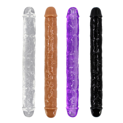 Xese Best Selling Huge Double Heads TPE Médico de Alta Qualidade Brinquedos Sexuais Lésbicas Dildos Realistas Grandes Para Mulheres