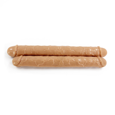 Xese Best Selling Huge Double Heads TPE Médico de Alta Qualidade Brinquedos Sexuais Lésbicas Dildos Realistas Grandes Para Mulheres
