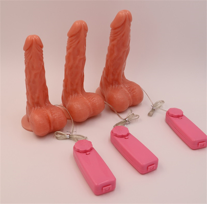 Dildo realista Material seguro para o corpo Pênis gigantesco real com forte vaso de sucção Dildo vibrador com aquecimento