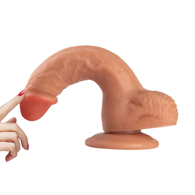 Dildo Realista Corpo Seguro Estimulador de Ponto G Dildos com forte vaso de sucção para mãos brinquedos sexuais para adultos