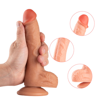 Dildo Realista Corpo Seguro Estimulador de Ponto G Dildos com forte vaso de sucção para mãos brinquedos sexuais para adultos