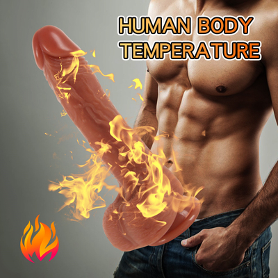 10 modos vibrador vibrador de impulso de 9,6 ", dildos vibratórios realistas de controle remoto