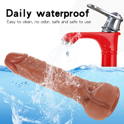 10 modos vibrador vibrador de impulso de 9,6 ", dildos vibratórios realistas de controle remoto