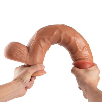 Novo lançamento Super Long 10 polegadas de alta qualidade dildo de silicone líquido de borracha artificial pénis de borracha brinquedos sexuais para mulheres