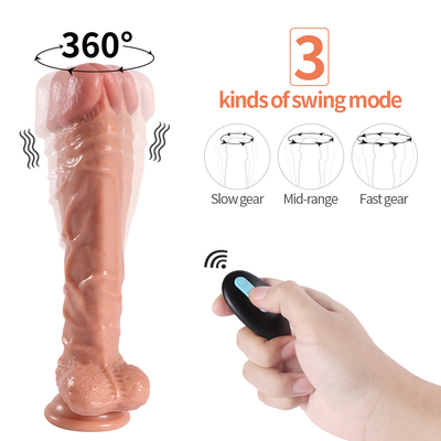 10" vibrador realístico de gerencio de vibração do PVC, Massager Clitoral do vibrador do ponto de G das mulheres