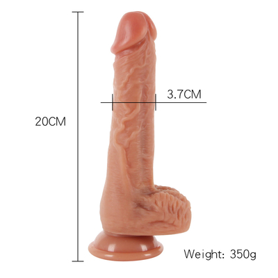 Vibrante empurrando realista Dildos com vaso de sucção masturbação feminina aquecimento do pênis controle remoto dick grande Dildos