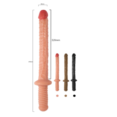 Enormes brinquedos realistas para adultos Dildos para mulheres Mulheres suaves flexíveis Realistas Marrom com atacado