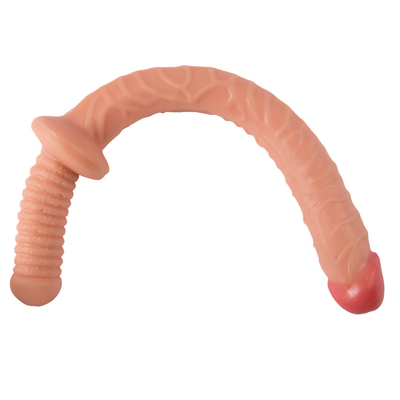 Enormes brinquedos realistas para adultos Dildos para mulheres Mulheres suaves flexíveis Realistas Marrom com atacado