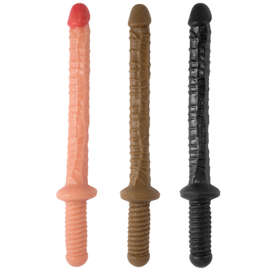 Enormes brinquedos realistas para adultos Dildos para mulheres Mulheres suaves flexíveis Realistas Marrom com atacado