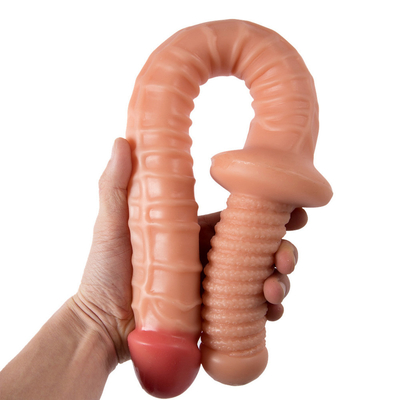 Enormes brinquedos realistas para adultos Dildos para mulheres Mulheres suaves flexíveis Realistas Marrom com atacado