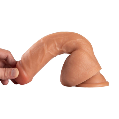 9' Inch Medical PVC Realista Dildo Suave com Sucção Grande Grande Dick para Mulheres Cyber Skin Sucção Cup Penis