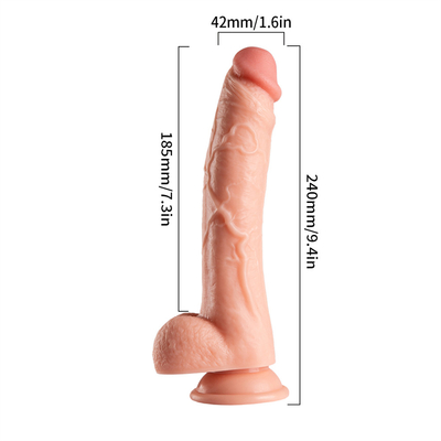 Dildos de silicone longos e grandes, macios, flexíveis, impermeáveis, seguros e reais para mulheres