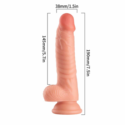 Um enorme e super grosso console artificial com uma chávena de sucção e um tapete para o rabo.