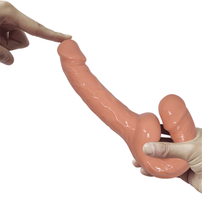 Vibrator de Dildos Clásico Sem Faixa Para Casais Vibrator de Faixa Para Lésbicas Carregador USB Vibrator de Cabeças Duplas Para Sexo Adulto