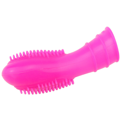 Anel de manga de dedo de silicone médico com anel de pênis e brinquedos sexuais