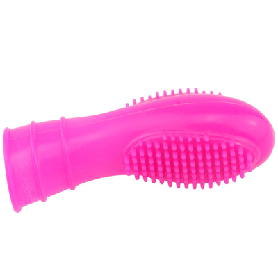Anel de manga de dedo de silicone médico com anel de pênis e brinquedos sexuais