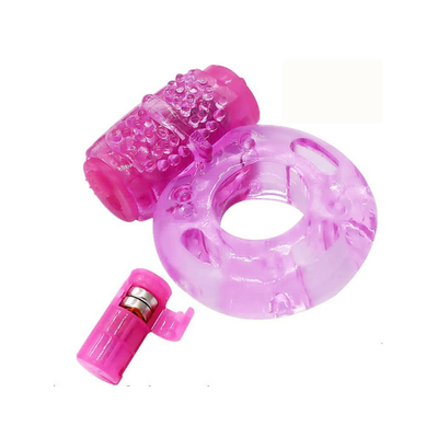TPE Vibrator de anel de pila para fixação de anel de vibração de esperma para atraso masculino