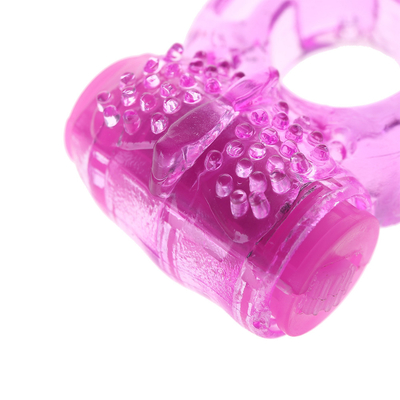 TPE Vibrator de anel de pila para fixação de anel de vibração de esperma para atraso masculino