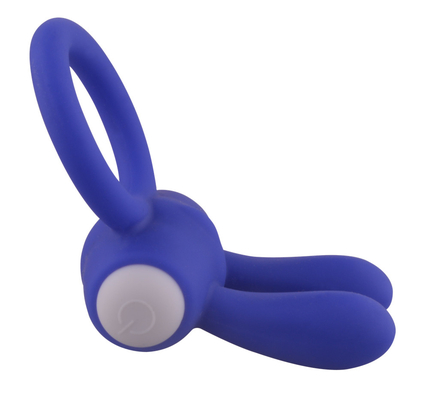 Anel de Coco de Coelho Vibrator Anel de Pênis com contas para estimulação extra